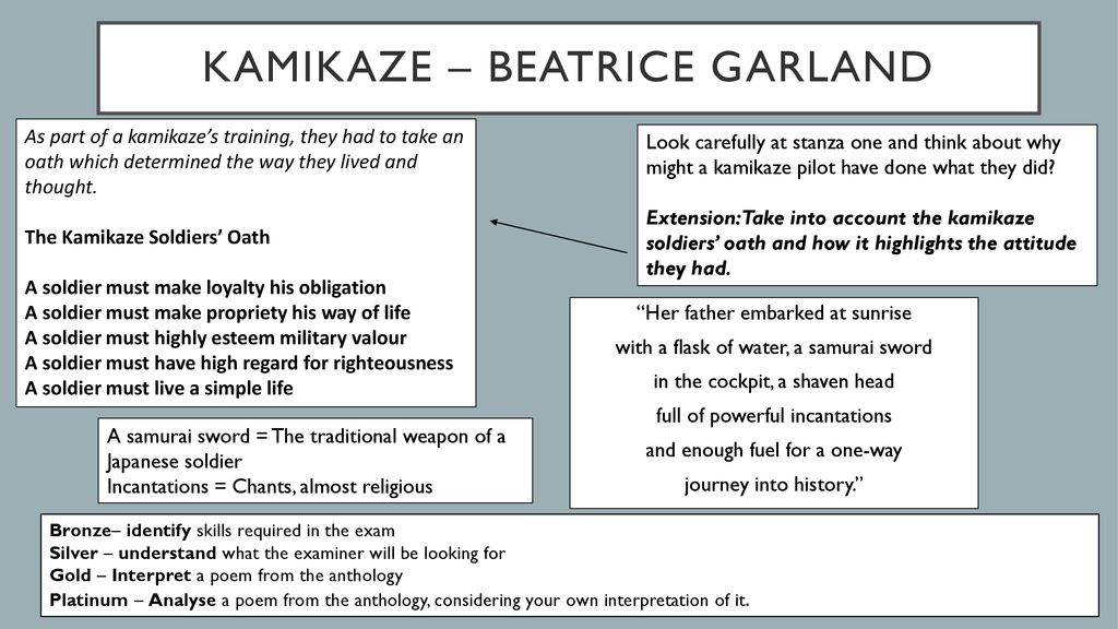 Kamikaze Beatrice garland ppt download